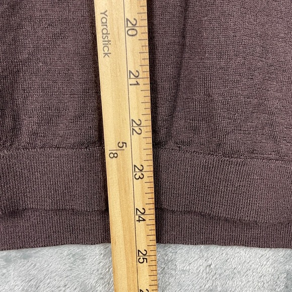 J Crew Halle Sweater Womens XL Brown Merino Wool Long Sleeve Pullover Old Money - Picture 8 of 8